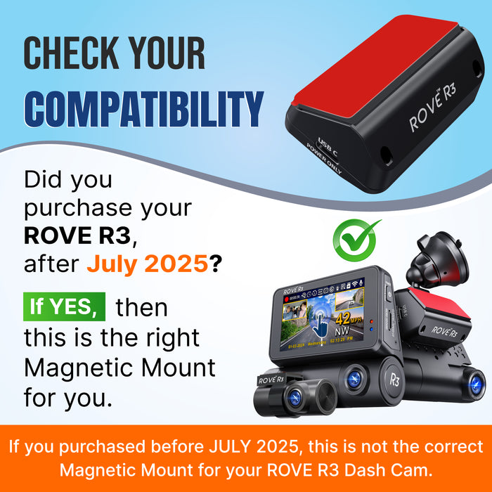 Red-and-black magnetic GPS dash cam mount for windshield mounting