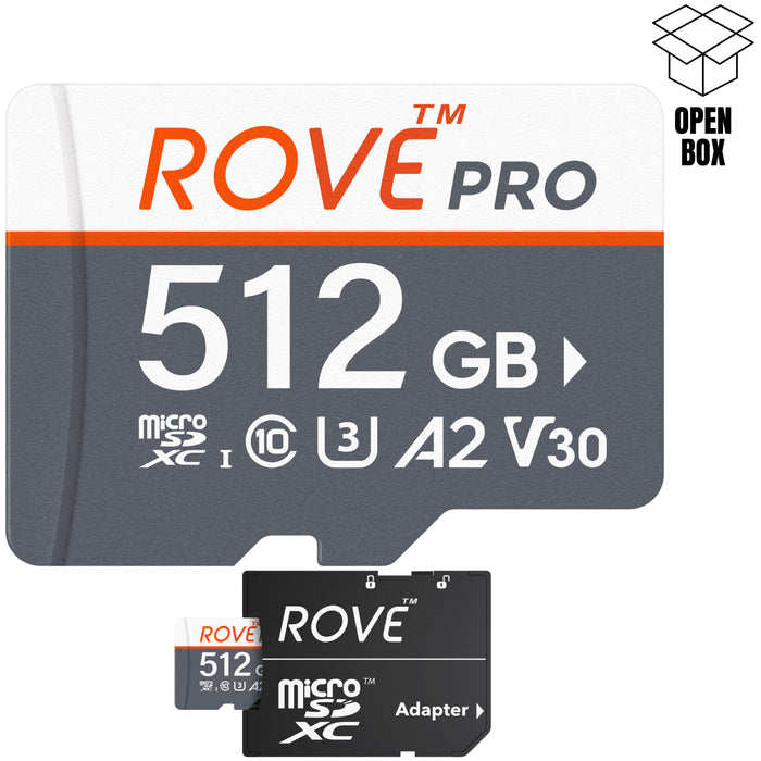 microSDXC memory card, 512GB, with microSD to adapter (Open Box)