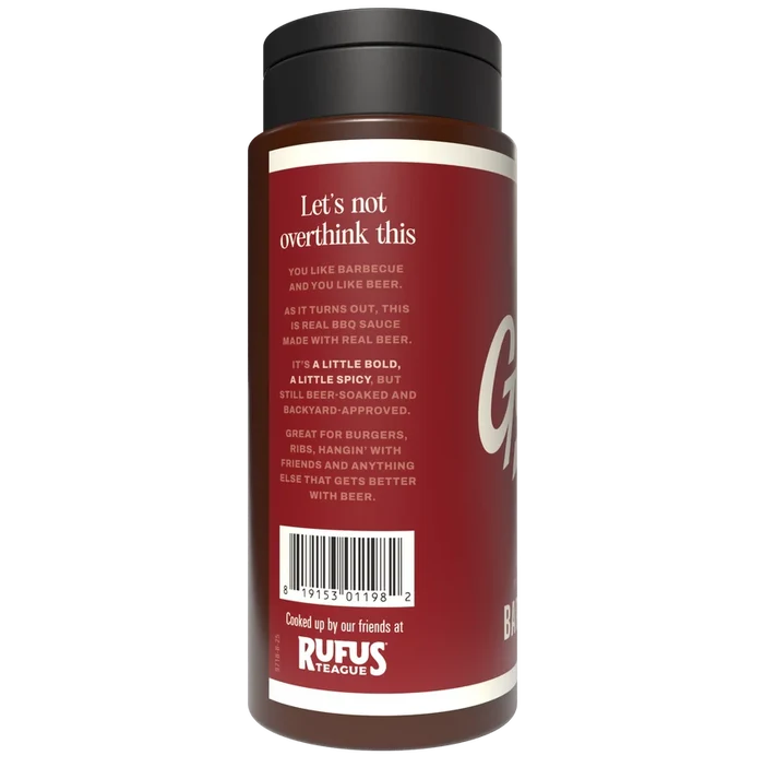Rufus Teague Amped-Up Garage Beer Barbecue Sauce