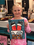 Santa In Chimney Canvas
