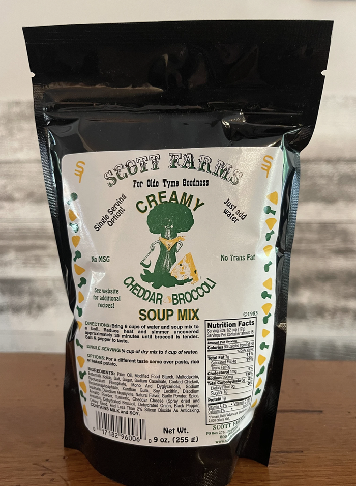 Scott Farms Creamy Cheddar-Broccoli Soup Mix