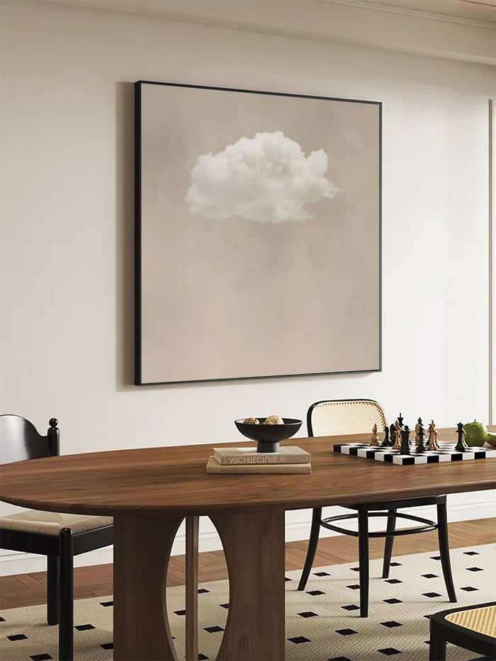 Serene Cloudscape Abstract Art Canvas Modern Sky Painting #OS 018