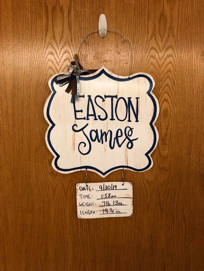 Simple Boy Hospital Door Hanger