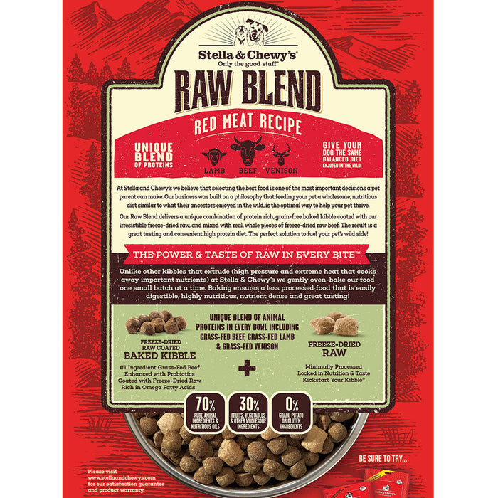 Stella & Chewy's Raw Blend Kibble Red Meat Dog Food
