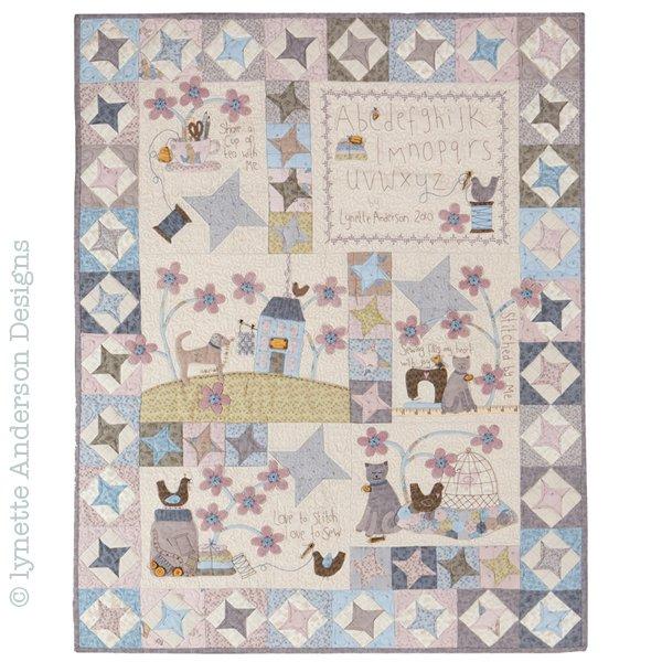 Stitched by Me Quilt by Lynette Anderson