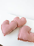 Striped Plush Heart