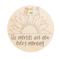Sunflower New Mercies Wood Sign/Door Hanger (DIY)