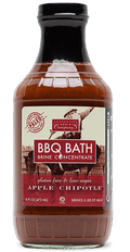 Sweetwater Apple Chipotle BBQ Brine – 16 oz bottle with smoky sweet marinade