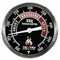 Tel-Tru BQ300 Thermometer, 3" black dial, 4" stem