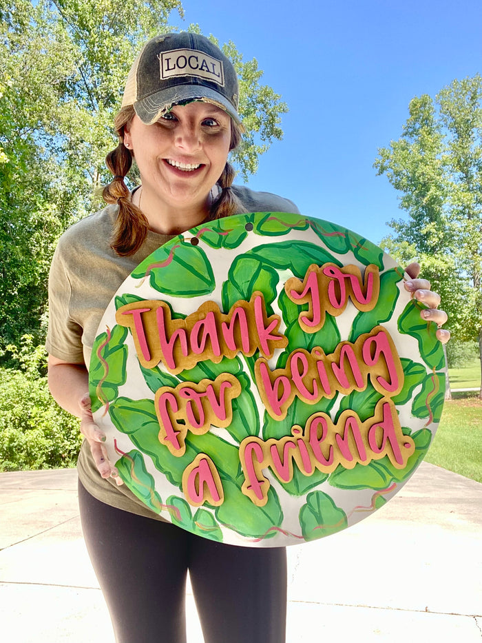 Thank you for Being a Friend Wooden Sign (DIY)
