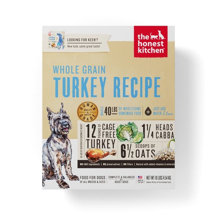 The Honest Kitchen Whole Grain Turkey Recipe Dehydrated Dog Food