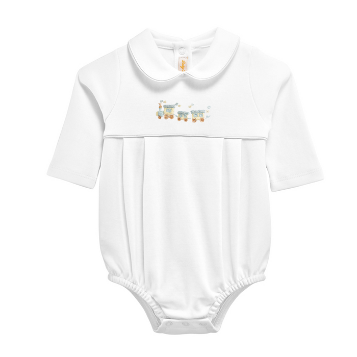Train White Bubble w/Round Collar