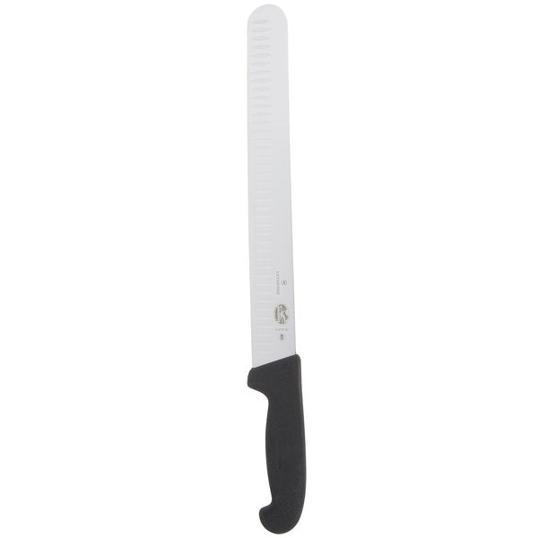 Victorinox 12" Granton Wide Roast Beef Slicer, Black Fibrox Pro Handle