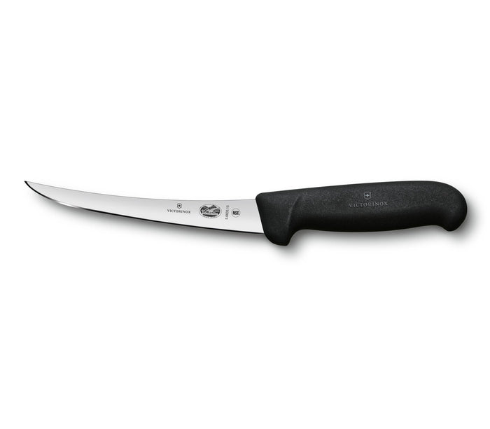 Victorinox 6'' Curved Semi-Stiff Boning Knife (Black Fibrox Handle)