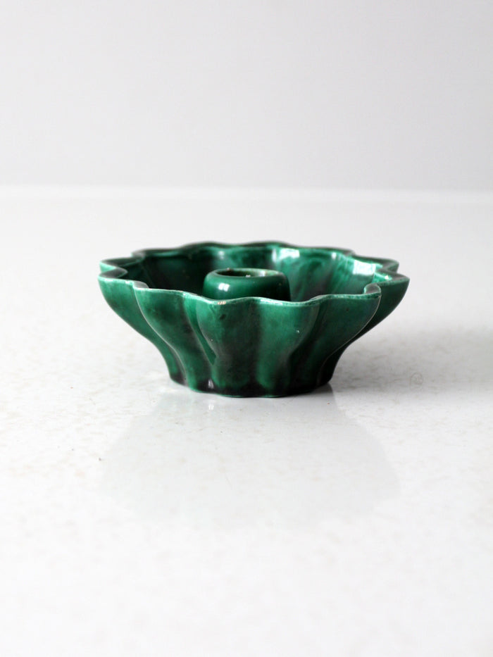 vintage studio pottery candlestick holder