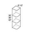 OPEN END SHELF WALL CABINET - Prima Aesthetic White