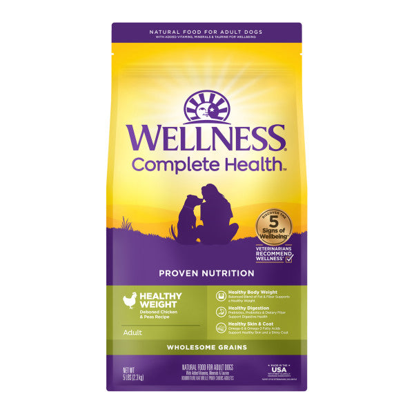 Wellness Complete Health Natural Healthy Weight Chicken and Peas Recipe Dry Dog Food