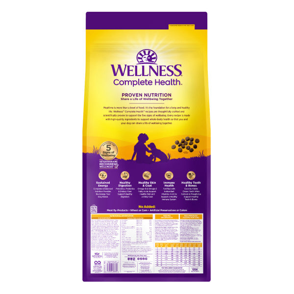 Wellness Complete Health Natural Puppy Chicken, Oatmeal and Salmon Dry Dog Food