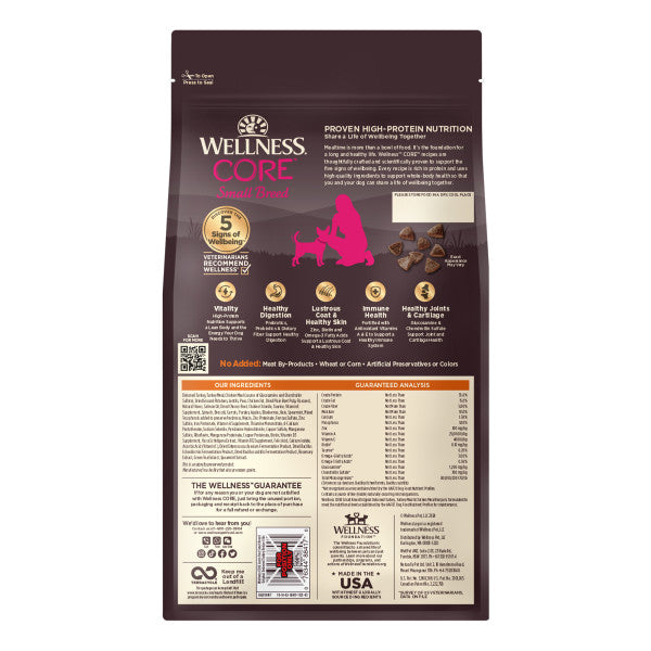 Wellness CORE Grain Free Small Breed Turkey Recipe Dog Food