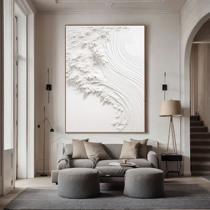 White Minimalist Painting #WM 015