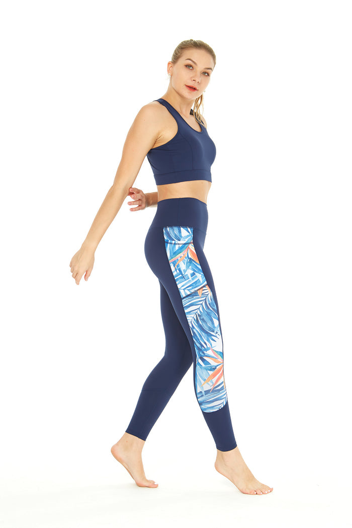 Women Athletic Set in Firebird Blue White