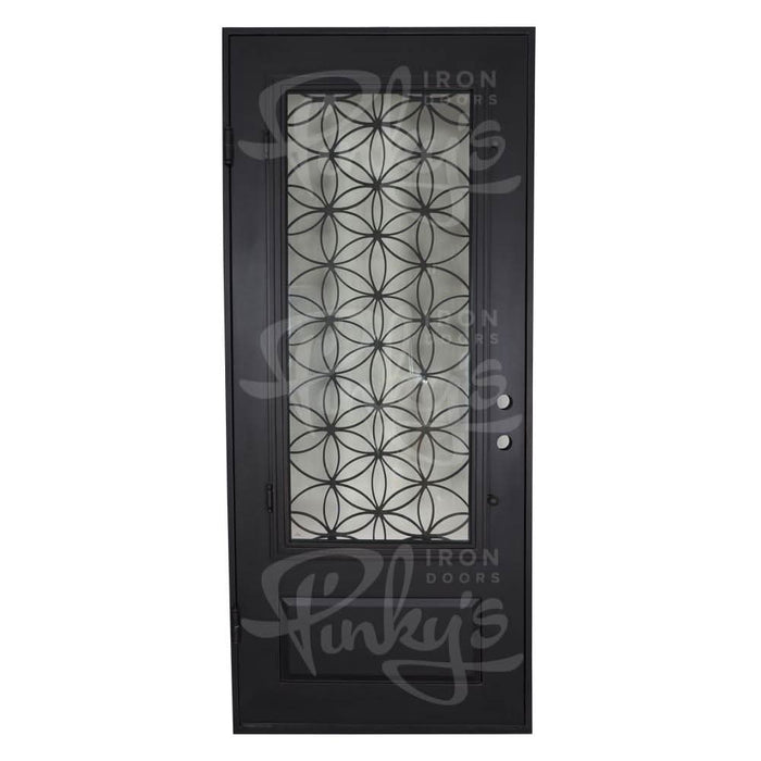 Woodstock square top single entry door thermally broken in bronze color.