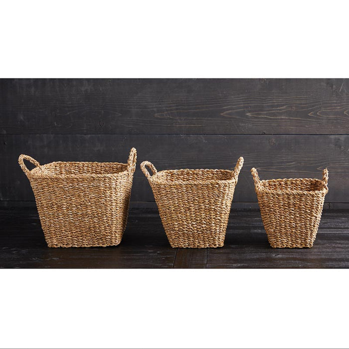 Woven Square Basket w/ Handles